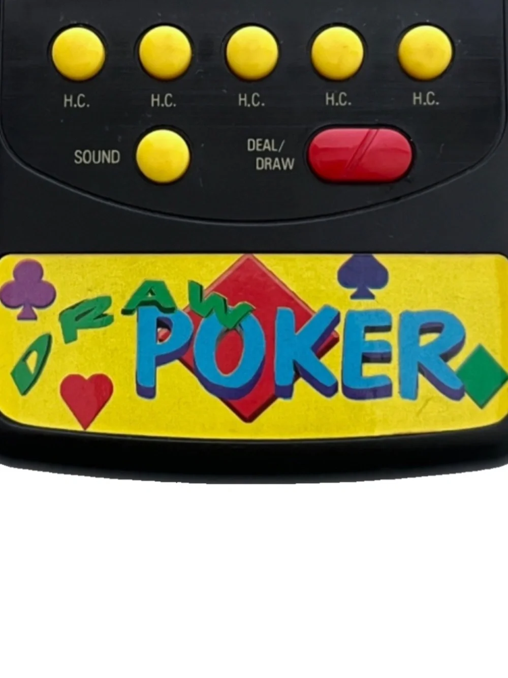 Vintage Radio Shack Draw Poker Handheld Pocket Electronic Game